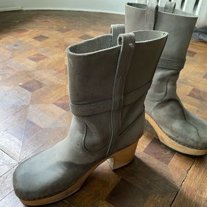 Swedish Hasbeens Hippie boots *poor condition*